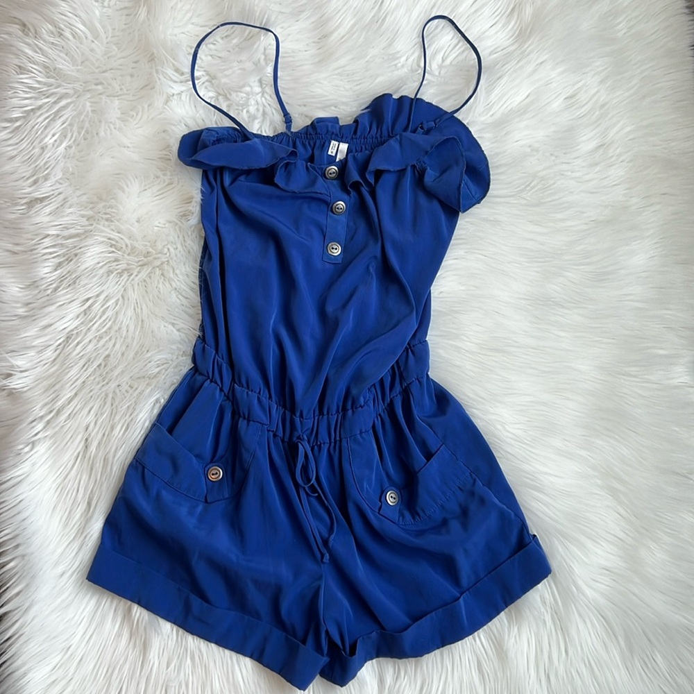 STUDIO Y Blue Romper Size Small